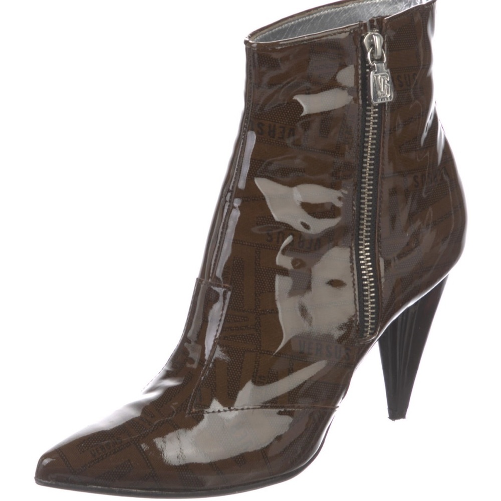 Authentic Versace Point Toe Booties - image 2